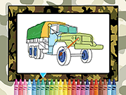 Military Trucks Coloring