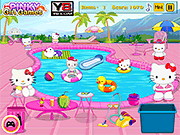 Hello Kitty Messy Swimming Pool