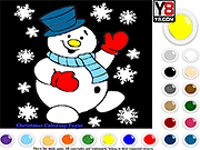 Christmas Snowman Coloring