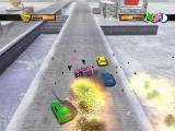 Mashed: Drive to Survive Windows Snow, ice, laser, explosions and debris - all caught on single screenshot.