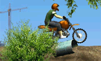Construction Yard Bike: Motorcycle Game