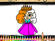 Back To School Princess Coloring Book