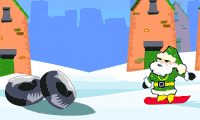 Santa Snowboarding: Christmas Game