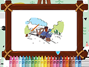 Trains For Kids Coloring