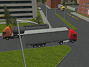 Semi Driver 3D Trailer Parking