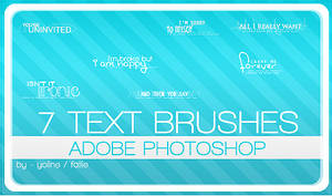 text brushes