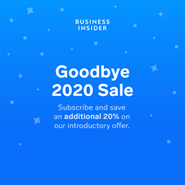 L’image contient peut-être : texte qui dit ’BUSINESS INSIDER Goodbye 2020 Sale Subscribe and save an additional 20% on ourintroductory.offer. our introductory offer.’