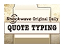 Shockwave Daily Quote Typing