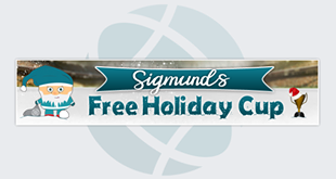 L’image contient peut-être : texte qui dit ’Sigmunds Free Holiday Cup’