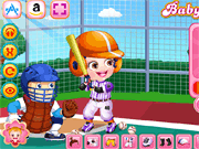 Baby Hazel Baseball Player Dressup