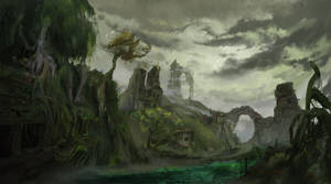 Poisonous swamp, of the ancient lost city