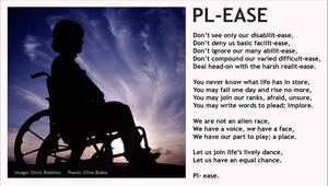 Disabled Poem -Pl-ease +bord -Disability poetry