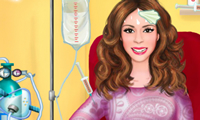 Dans l'ambulance avec Violetta enceinte