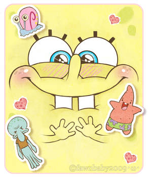 spongebob birthday pants card