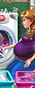 Anna Pregnant Laundry Day