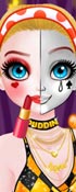 Princess Halloween Half Faces Make Up Tutorial