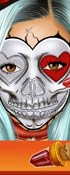 Kylie Jenner Halloween Face Art