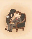 Mycroft Holmes+Anthea
