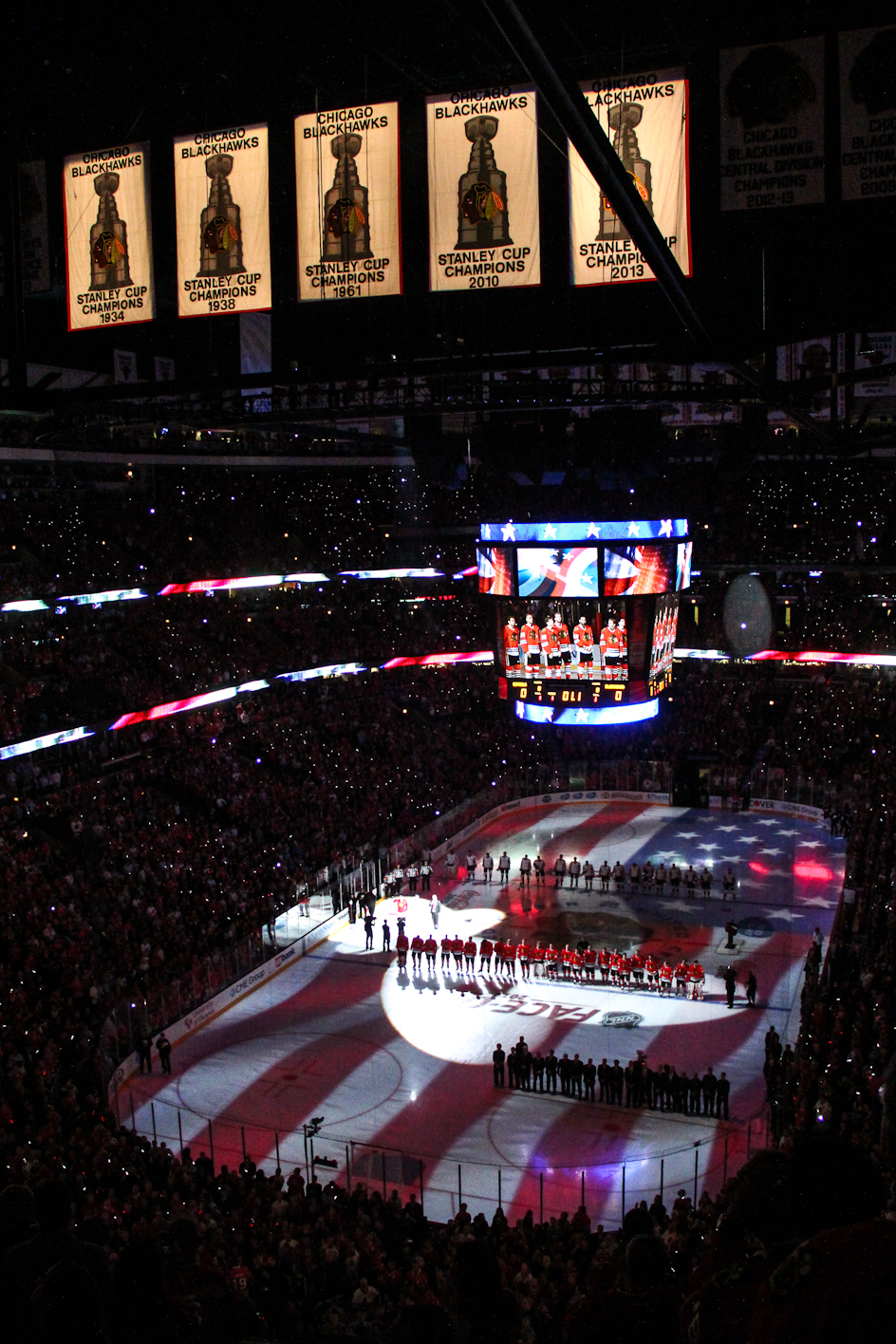 national anthem with banner