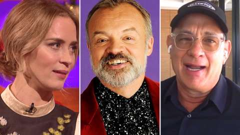 Emily Blunt, Graham Norton and Tom Hanks