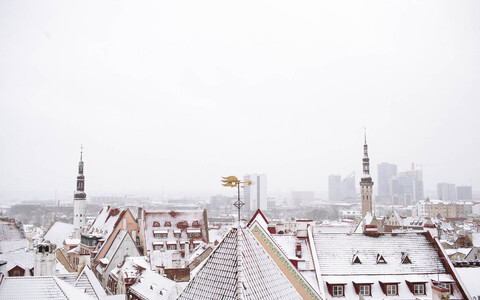 Snow in Tallinn on December 23, 2020.