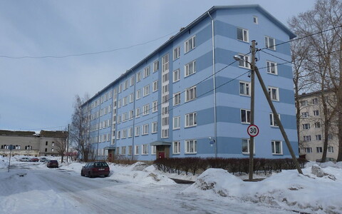 Already-renovated 'Khrushchyovka' apartment block in the Kopli district of Tallinn.