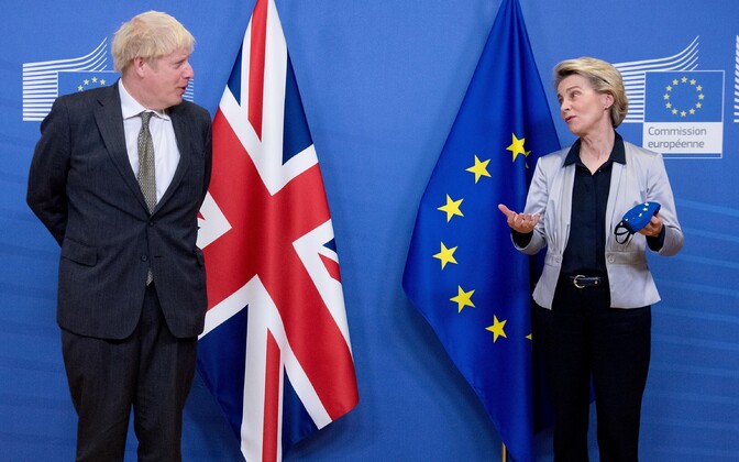 Euroopa Komisjoni president Ursula von der Leyen ja Briti peaminister Boris Johnson.