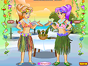 Hawaiian Sisters Dress Up