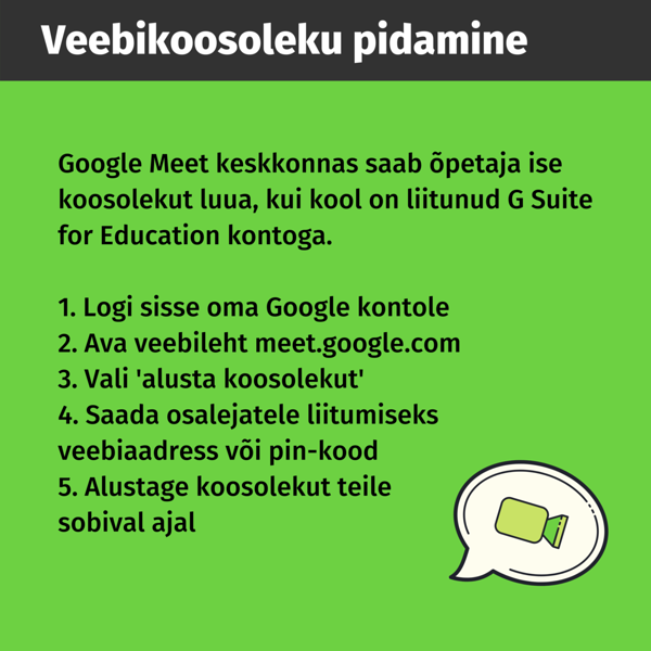 Veebikoosoleku pidamine