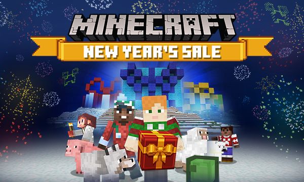 Nieuwjaarsuitverkoop van Minecraft