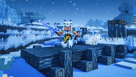 Character wearing Arctic Fox Armor