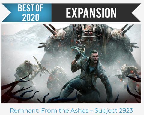 Image may contain: 1 person, text that says "BESTOF 2020 EXPANSION Remnant: From the Ashes -Subject 2923"