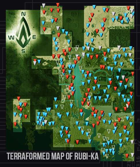 Terraformed Map of Rubi-Ka 2019