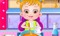 Baby Hazel in Kitchen