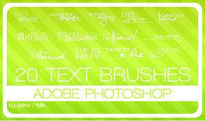 20 text brushes