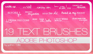 19 text brushes