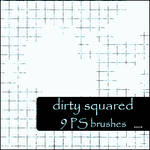 dirty squared brushes