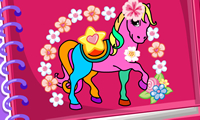 Horse & Unicorn Coloring Book