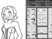 Anime Girl Lineart Generator