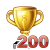 200 Tournament Wins