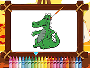 Friendly Dragons Coloring