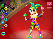 A Rainbow Clown Dressup