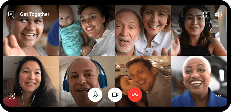 Appel vidéo sur un appareil mobile