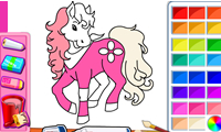 Pony coloring game