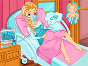 Frozen Elsa Gives Birth