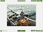 Plane Jigsaw Game