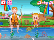 Baby Hazel Fishing Time