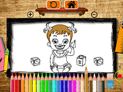 Back to School: Baby Hazel Coloring