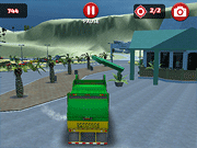 Island Clean Truck Garbage Sim