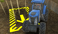 3D boerderijtractor-parkeersimulator